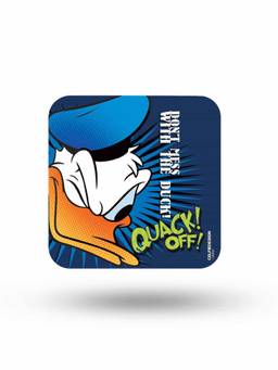 Macmerise - Quack Off Pattern Square Coaster