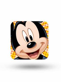 Macmerise - Zoom Up Mickey Pattern Square Coaster