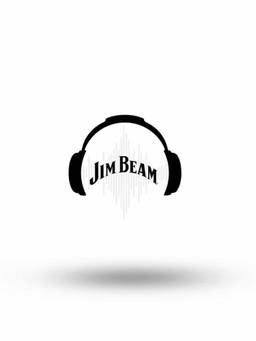 Macmerise - Jim Beam Solid Sound Pattern Square Coaster
