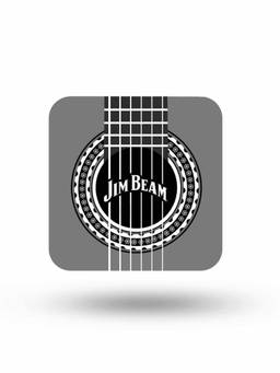 Macmerise - Jim Beam Flamenco Pattern Square Coaster