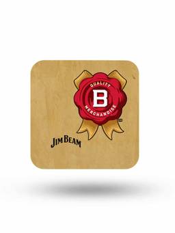 Macmerise - Jim Beam Vintage Pattern Square Coaster