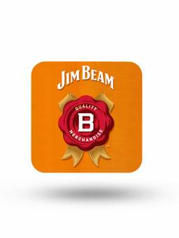 Macmerise - Jim Beam Orange Pattern Square Coaster