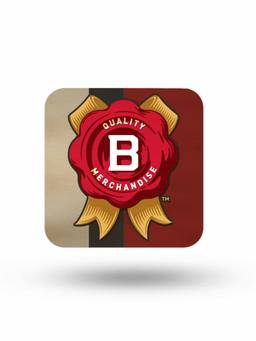 Macmerise - Jim Beam Grunge Pattern Square Coaster