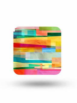 Macmerise - Abstract Fusion Pattern Square Coaster