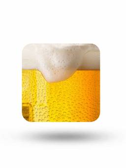 Macmerise - Chug It Pattern Square Coaster