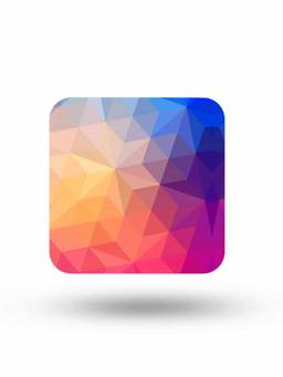 Macmerise - Colour in our Stars Pattern Square Coaster