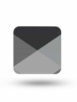 Macmerise - Criss Cross Grey Pattern Square Coaster