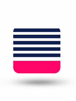Macmerise - Simply Stripes Pattern Square Coaster