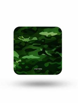 Macmerise - Camo Hunter Green Pattern Square Coaster