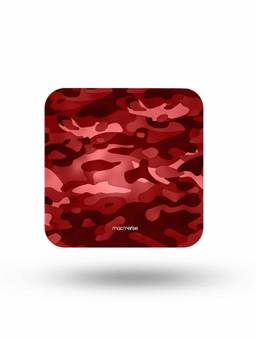 Macmerise - Camo Indian Red Pattern Square Coaster
