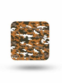 Macmerise - Camo Pixel Tan Brown Pattern Square Coaster