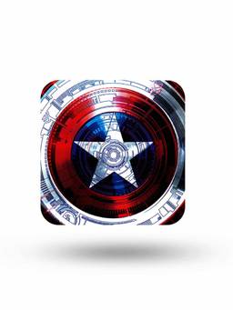 Macmerise - Captains Shield Decoded Pattern Square Coaster