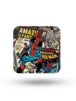 Macmerise - Comic Spidey Pattern Square Coaster
