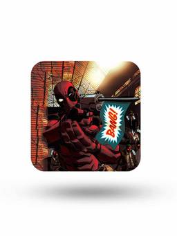 Macmerise - Deadpool takes aim Pattern Square Coaster