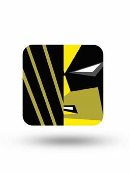 Macmerise - Face Focus Wolverine Pattern Square Coaster