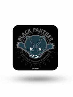 Macmerise - Black Panther Kawaii Pattern Square Coaster