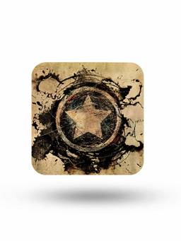 Macmerise - Symbolic Captain Shield Pattern Square Coaster