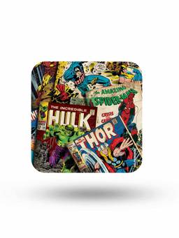 Macmerise - Marvel Comics Collection Pattern Square Coaster