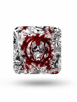 Macmerise - Splash Out Ironman Pattern Square Coaster