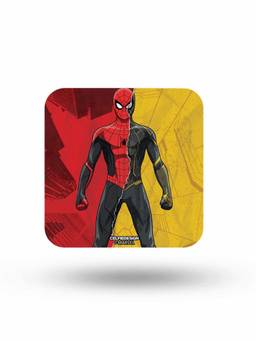 Macmerise - Peter Black and Gold Pattern Square Coaster