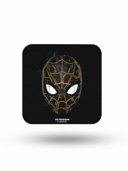 Macmerise - Spidey Black and Gold Pattern Square Coaster