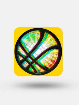 Macmerise - Multiversal Logo Pattern Square Coaster