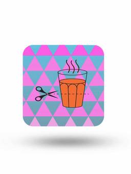 Macmerise - Masaba Cutting Chai Pattern Square Coaster