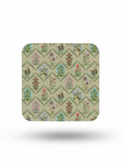 Macmerise - Payal Singhal Mughal Motifs Pattern Square Coaster