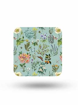 Macmerise - Payal Singhal Titli Aqua Pattern Square Coaster