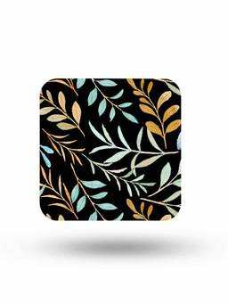 Macmerise - SK Aquatic beauty black Pattern Square Coaster