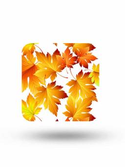Macmerise - SK Autumn Embrace Pattern Square Coaster