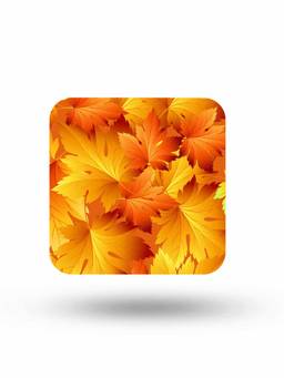 Macmerise - SK Autumn Time Pattern Square Coaster