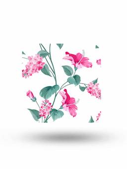 Macmerise - SK Hibiscus Blush Pattern Square Coaster