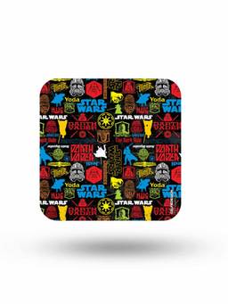 Macmerise - Star wars mashup Pattern Square Coaster
