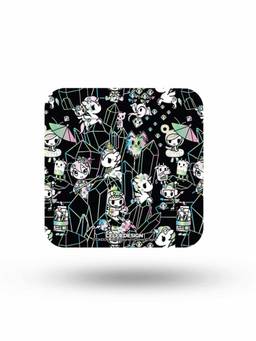 Macmerise - TD Black Graffiti Pattern Square Coaster