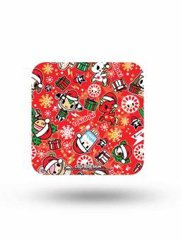 Macmerise - TD Festive Cheer Pattern Square Coaster