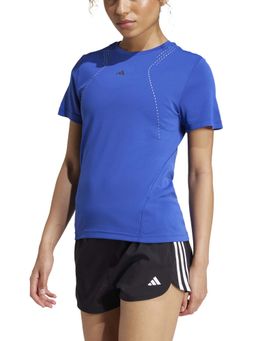 adidas - Women Blue Solid Training T-shirt