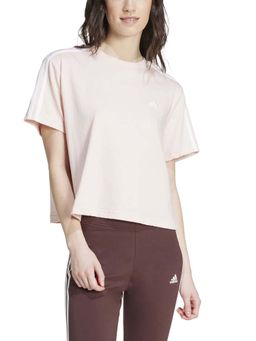 adidas - Women Peach Essentials Stripes T-shirt