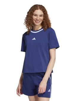 adidas - Women Navy Blue Essentials Cotton T-shirt