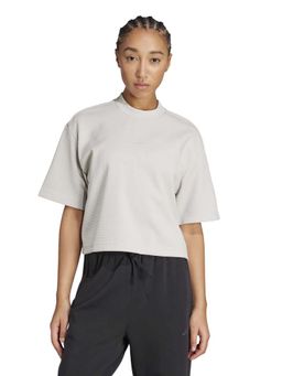 adidas - Women Grey Puremotion Textured T-shirt