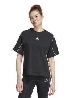 adidas - Women Black Stadium 3 Stripes T-shirt
