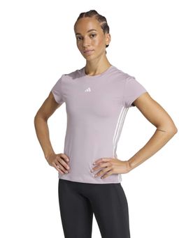 adidas - Women Lavender Hyperglam Stripes Training T-shirt