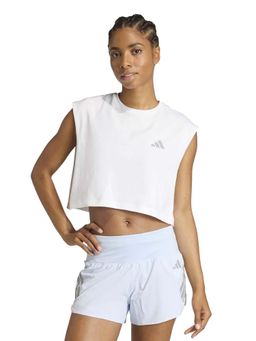 adidas - Women White Adi365 Running Essentials Crop T-shirt