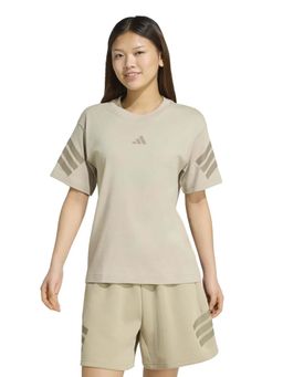 adidas - Women Beige Future Icons Three Stripes T-shirt