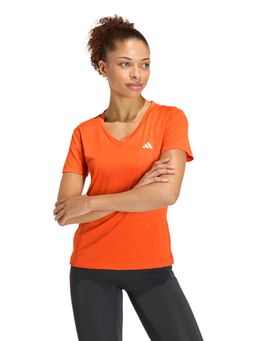 adidas - Women Orange Workout Essentials V-Neck T-shirt