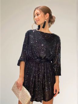 Outzidr - Black Party Dress