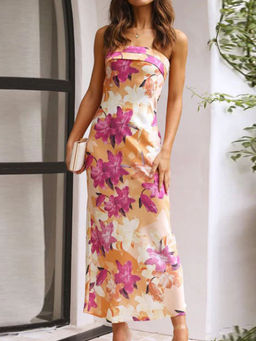 Outzidr - Multi Large Floral Printed