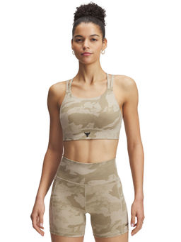 Under Armour - Brown Medium Support Project Rock Sports Bra