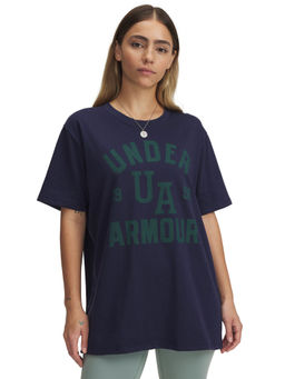 Under Armour - Navy Blue Heavyweight Oversized Short Sleeve T-Shirt