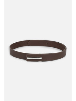 Louis Philippe - Men Brown Solid Genuine Leather Formal Belt